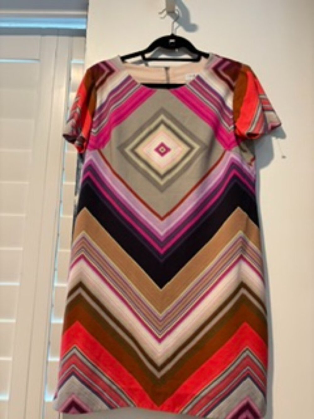 Trina Turk Chevron Print Dress | Size ___ | Altered Fit | Bold & Chic